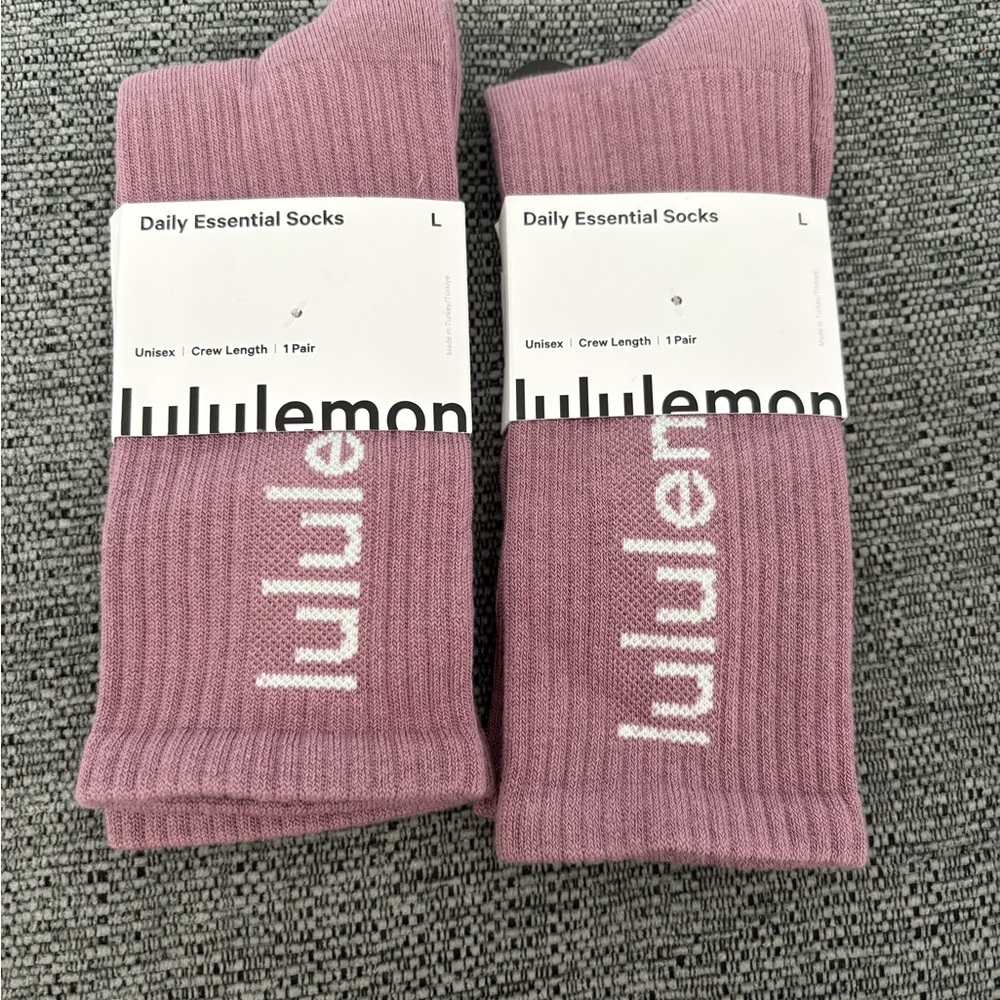 NWT Lululemon Daily Essentials Socks - 2 Pairs